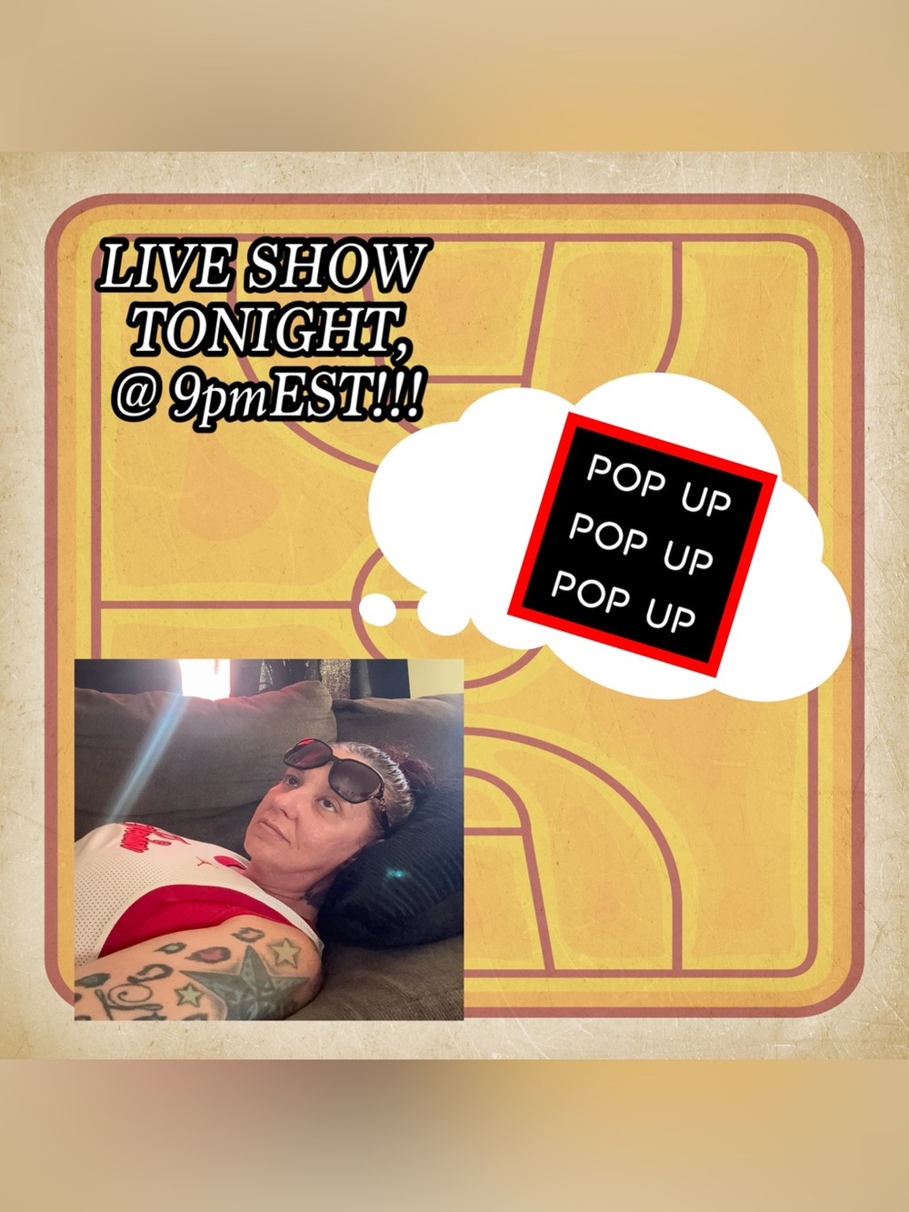 🩷🖤POP-UP LIVE SHOW TONIGHT FRI.8/28 @9pmEST!!! You DON’T wanna miss this…🖤🩷